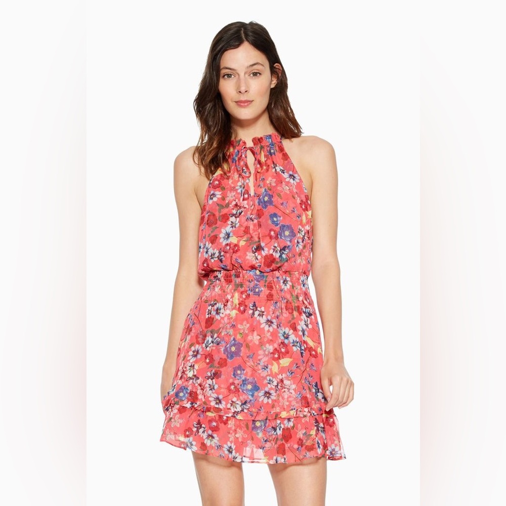 Parker Serenity Silk Tiered Ruffle Dress
